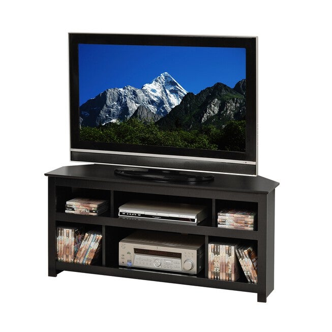 Vasari Corner Flat Panel Plasma/LCD TV Console, Black, , alternate image number null