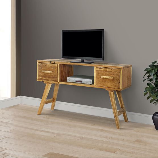 Java Wood TV Cabinet/Entryway Table with Drawers, , on-hover image number null