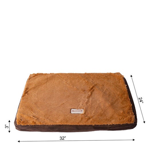 Memory Foam Orthopedic Dog Bed Mat, Mocha/Brown, Medium, , alternate image number null