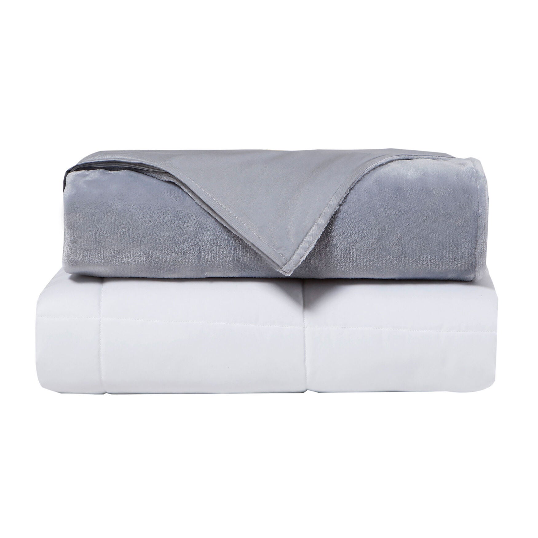 Crystal 15Lb Reversible Cooling Weighted 48X72 Blanket With Removable Cover Weighted Blanket & Cover, , alternate image number 16