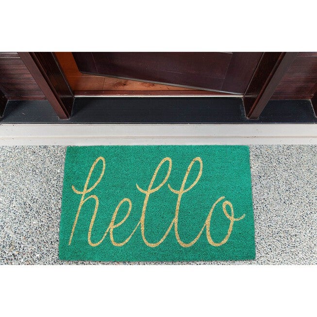 Aqua Hello Doormat, , alternate image number 4