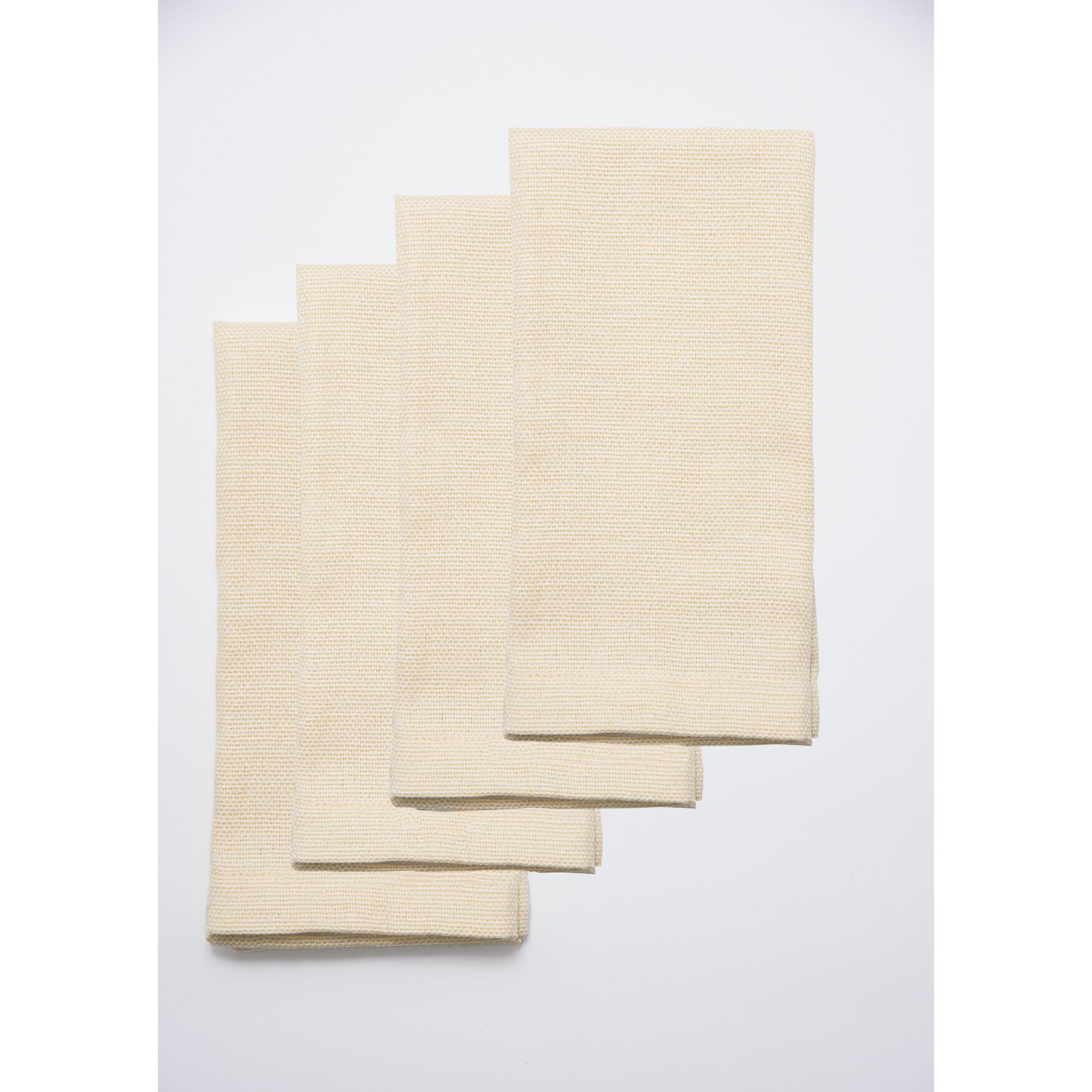 Danube 4 Pk Cloth Napkins, YELLOW, hi-res image number 0