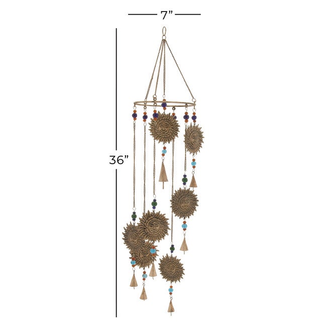 Brass Metal Eclectic Windchime, , alternate image number 2