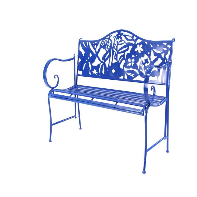 Blue Metal Traditional Bench, , alternate image number 3