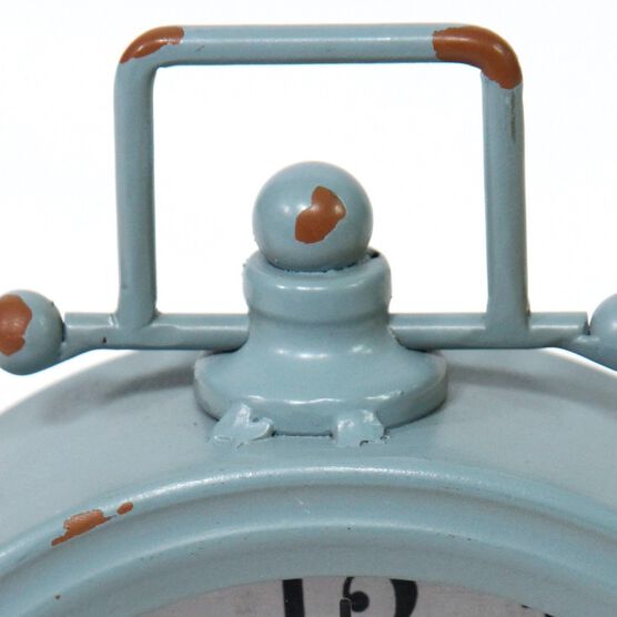 Dorothy Vintage Blue Metal Table Clock, , alternate image number null
