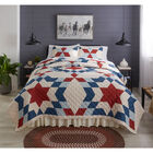 Americana Star Quilt Set, RED WHITE BLUE, hi-res image number null