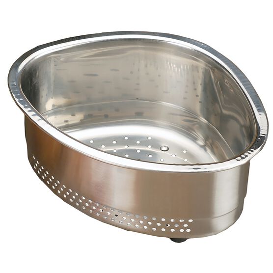 In-Sink Stainless Steel Corner Basket, GRAY, hi-res image number null