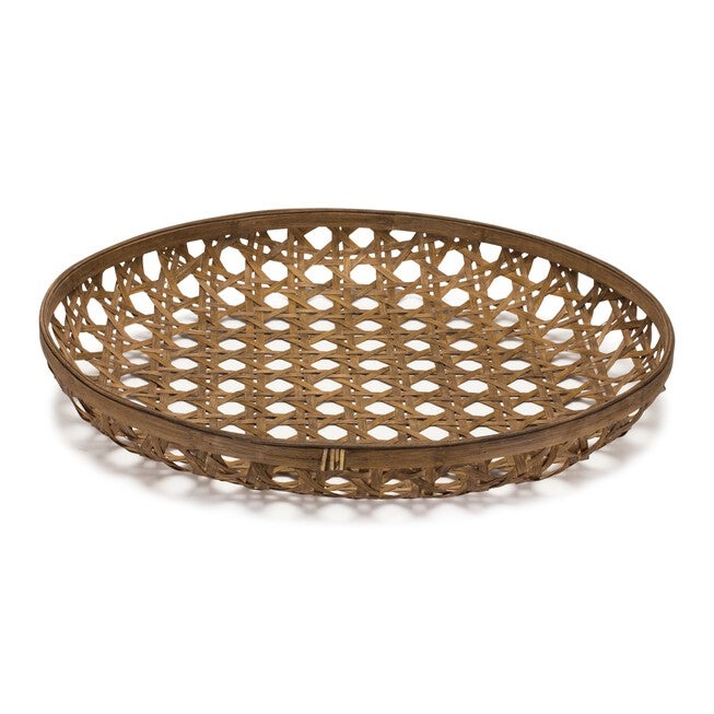 Tray 26 inchesD x 4 inchesH Bamboo, BROWN, hi-res image number null