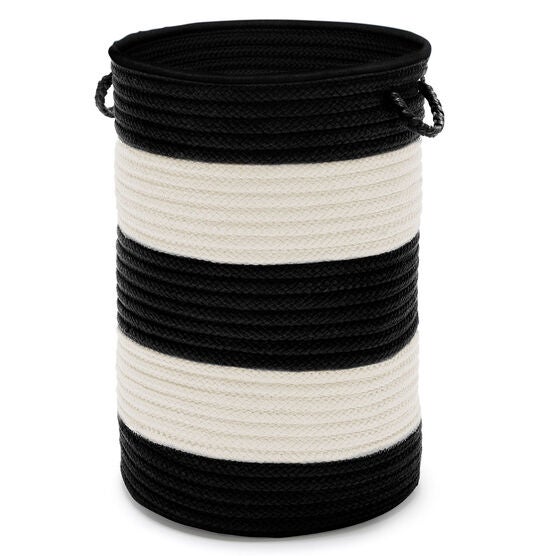 Tyson Stripe Hamper, BLACK, hi-res image number null