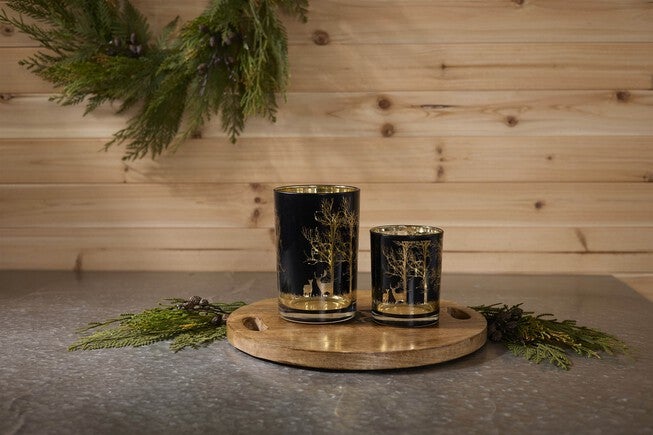 Mossy Oak Deer Candle Holder (Set of 2), BLACK GOLD, alternate image number 2