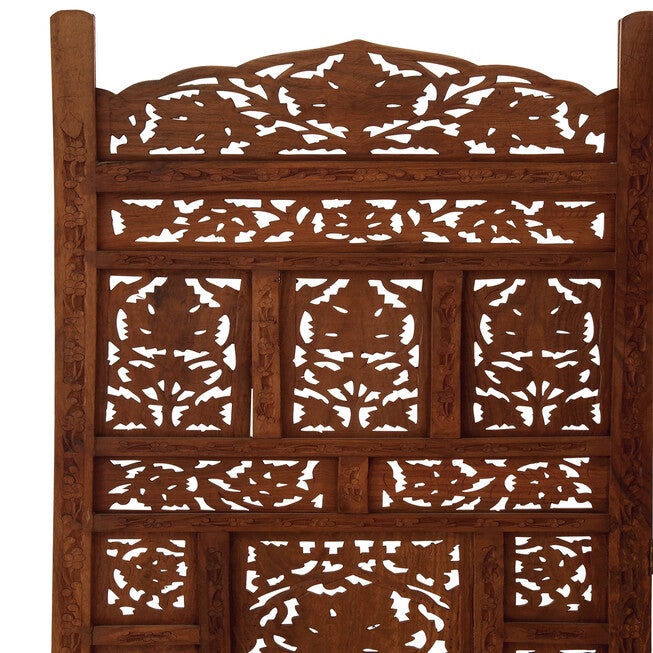 Red Mango Wood Traditional Room Divider Screen, 72 inches x 80 inches x 1 inches, , alternate image number null