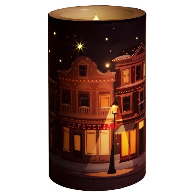 Main Street Fiber Optic & LED Candle, , on-hover image number null