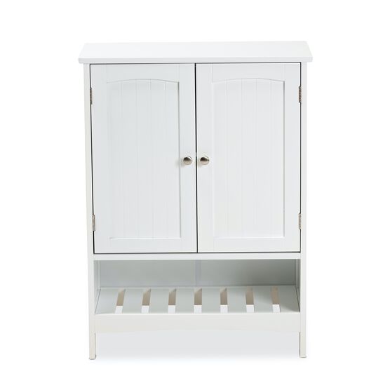 Jaela Wood 2-Door Bathroom Storage Cabinet Furniture, , alternate image number null