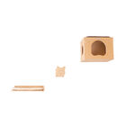 Real Wood Wall Series Cat Tree With Condo, Perch And Step Up, NATURAL, hi-res image number null