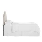 Microsuede Nail Button Botched Headboard, , alternate image number null