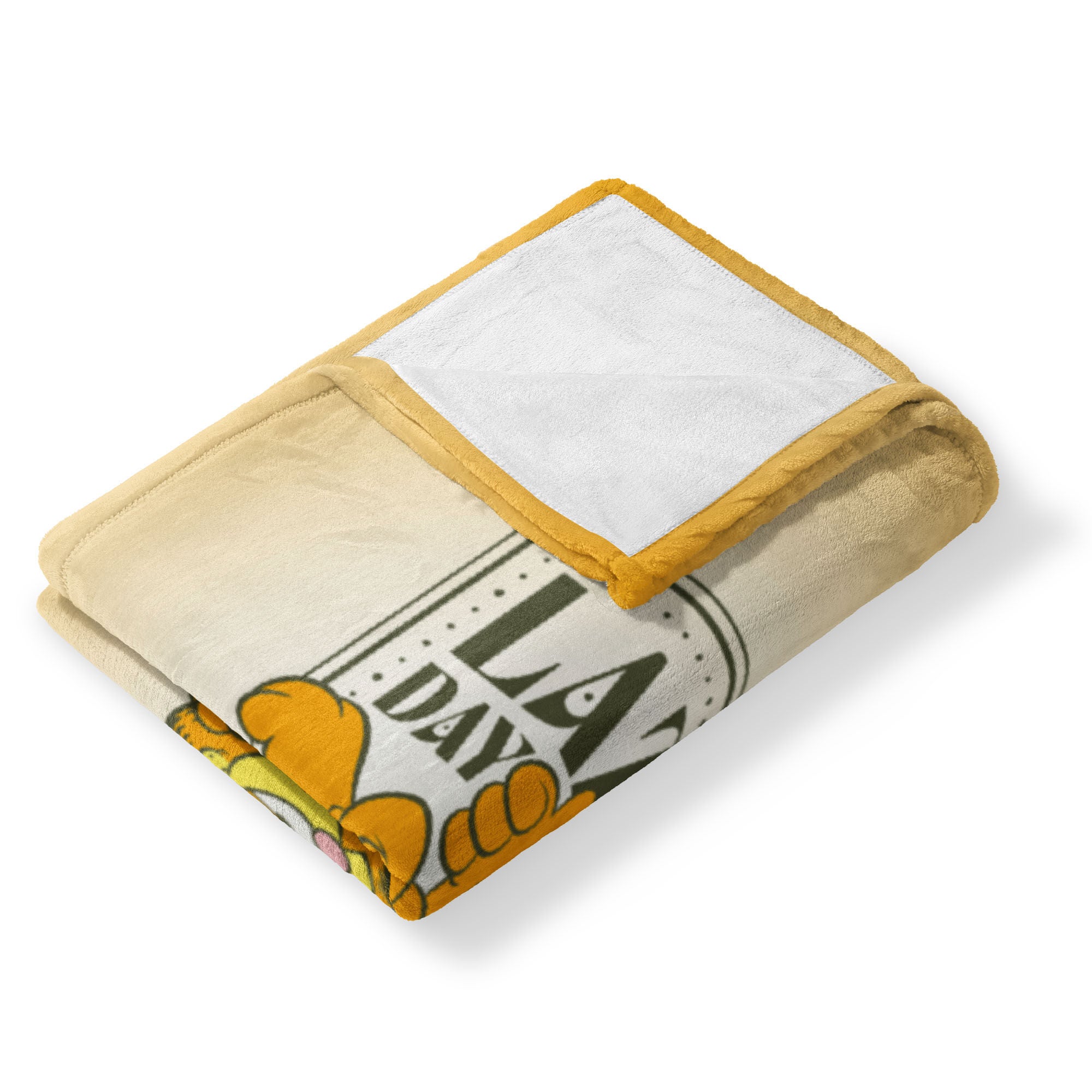 Nickelodeon Garfield Lazy Day Silk Touch Throw Blanket 50x60 Inches, TAN, alternate image number 3