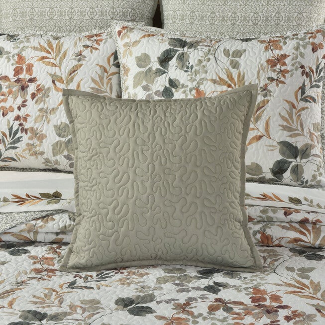 Evergreen 16 Inch Square Decorative Throw Pillow, SAGE, alternate image number 1