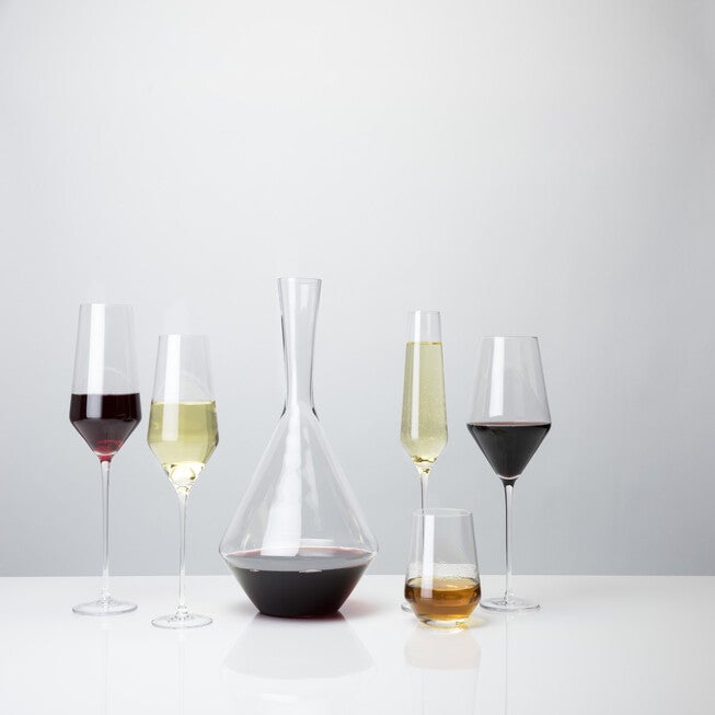 Angled Crystal Champagne Flutes, , alternate image number 2