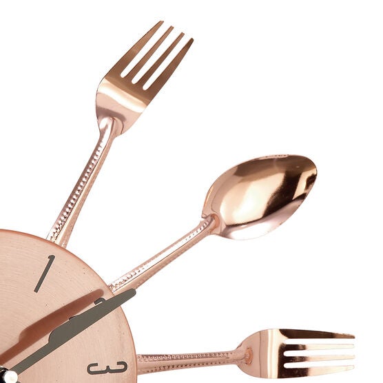 Copper Metal Eclectic Wall Clock, , alternate image number null