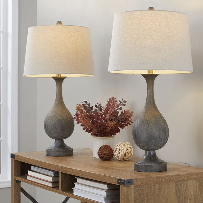 Cipolla Poly 29 inches Polyresin Table Lamp - Set Of 2, , alternate image number null