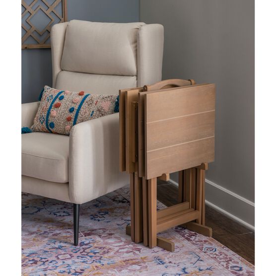 Linley Acacia Tray Table Set, , alternate image number null