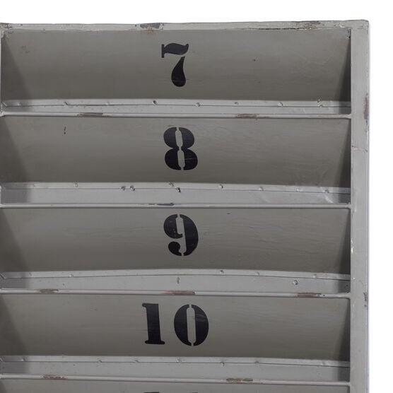 Grey Industrial Memo Board Metal Wall Décor, , alternate image number null