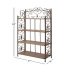 Brown Iron Farmhouse Baker'S Rack, , alternate image number null