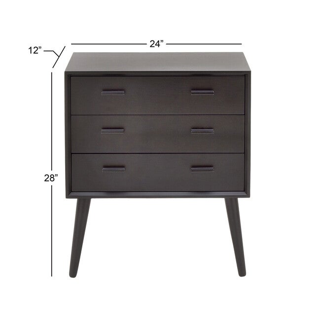 Black Pine Modern Chest, 29x24x12, , alternate image number null