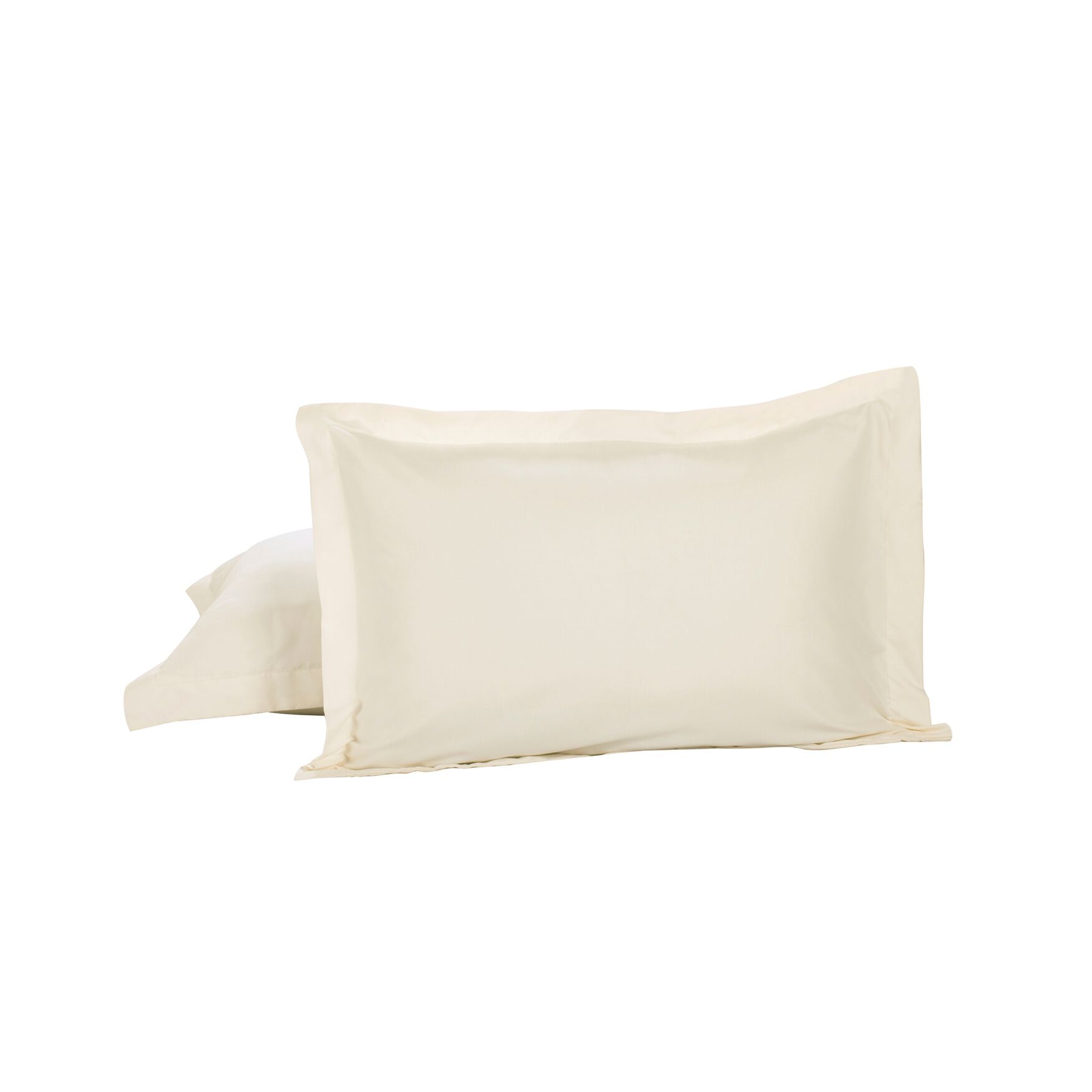 Today's Home Microfiber Tailored 2-Pack Standard Pillow Shams, IVORY, hi-res image number 0