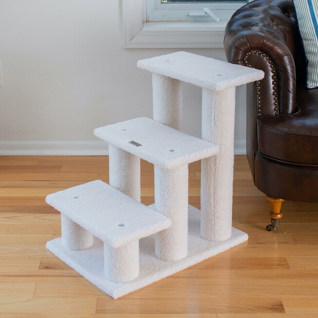3 Step Cat Pet Step Stairs Ramp, 25 inches Height Dogs Climber And Kitten Step, , on-hover image number null