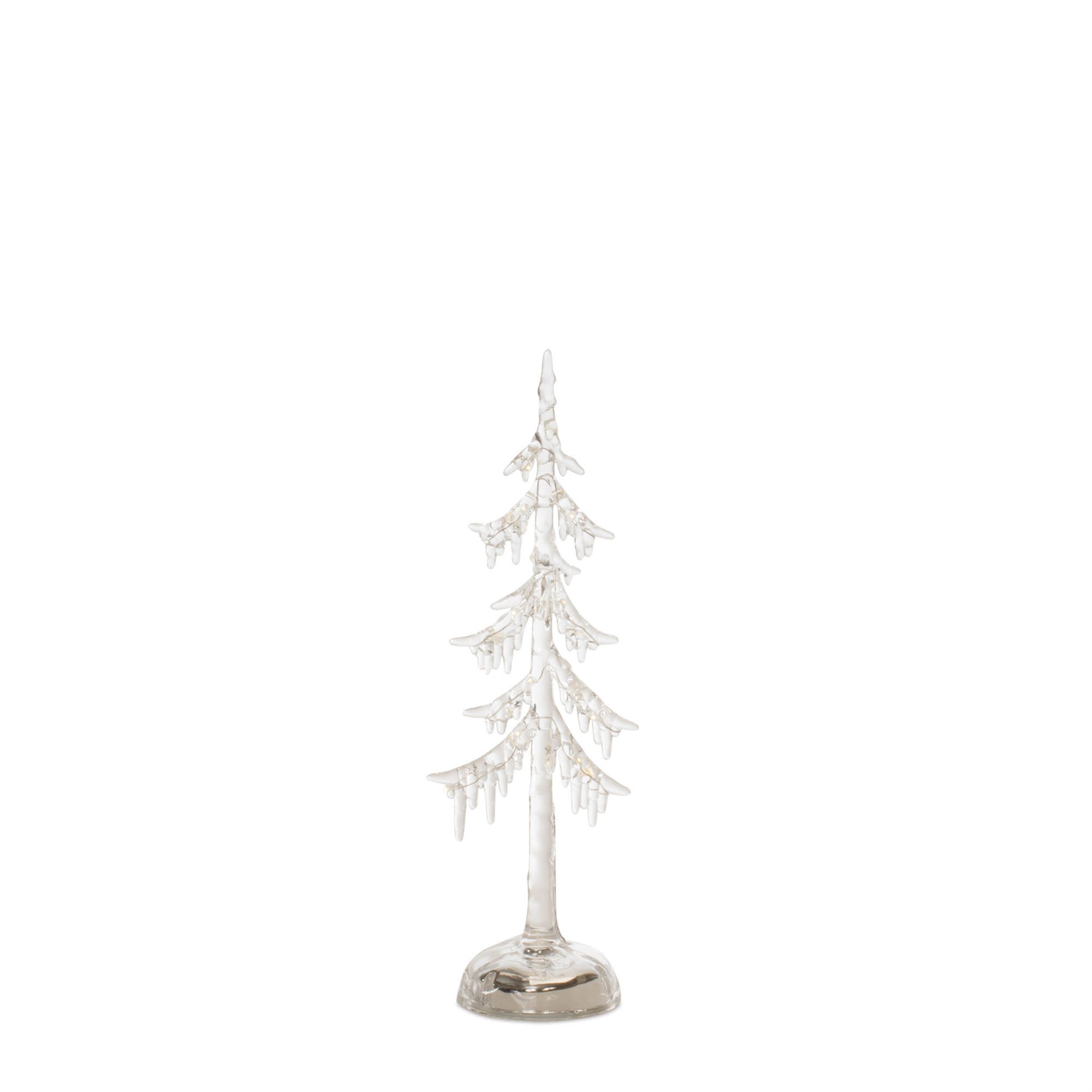 LED Acrylic Dripping Pine Tree (Set of 2), CLEAR, alternate image number 4