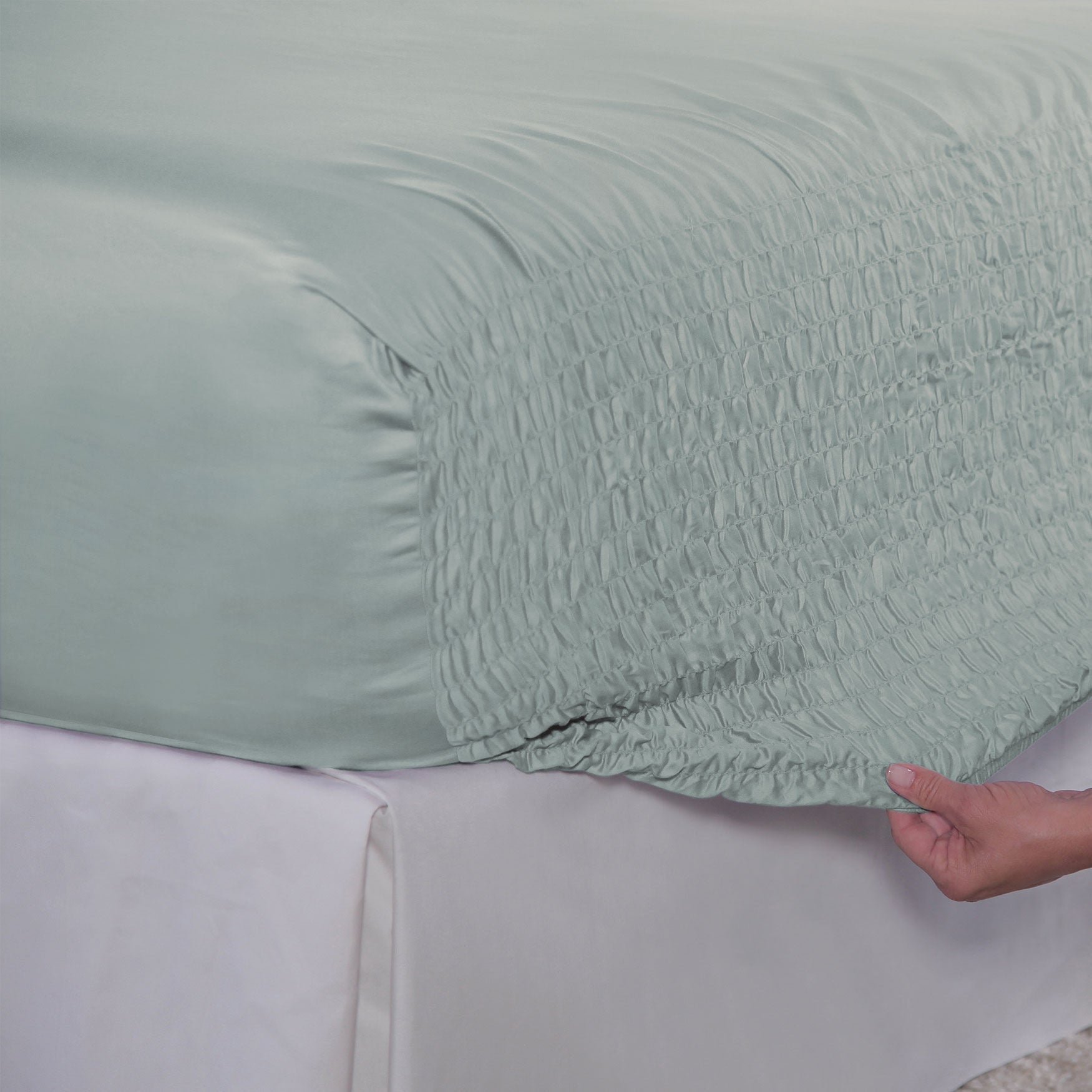 Bed Tite&trade; 1500-TC. Cotton-Rich Sheet Set, , alternate image number 3