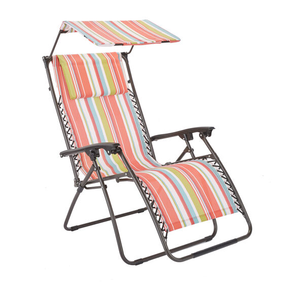 350 lbs. Weight Capacity Zero Gravity chair with Canopy, MULTI STRIPE, hi-res image number null