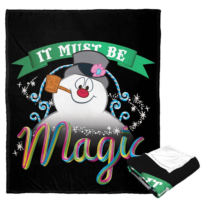 Frosty The Snowman It Must Be Magic Silk Touch Throw Blanket, O, hi-res image number null