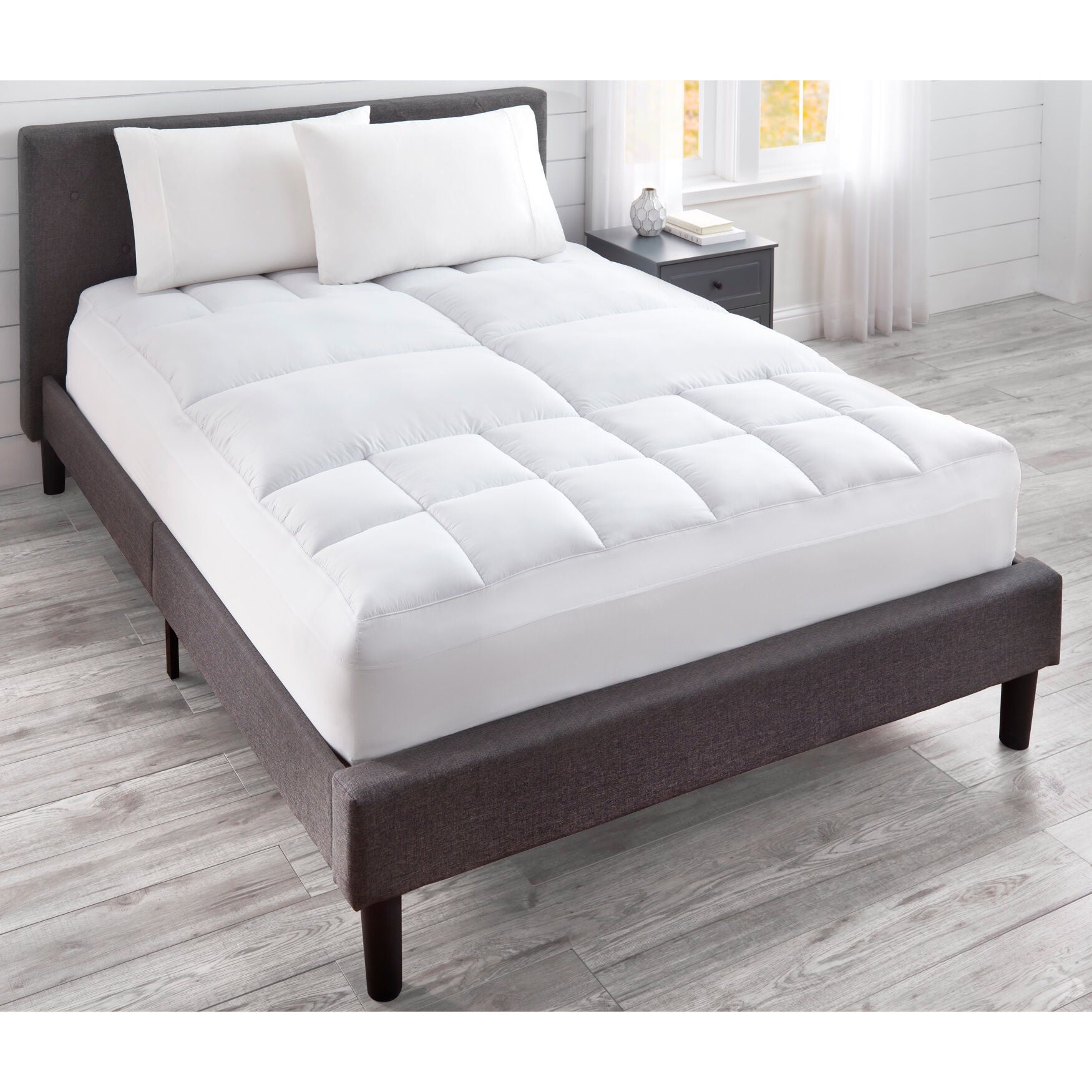 Simple Lumbar Support Topper, White Brylane Home