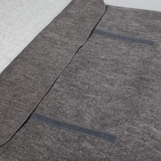 Dining Table Leaf Storage Bag With Handle, Ultra Soft And Thick Premium Quality Felt Secure Fit, Grey, , alternate image number null