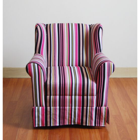 Girl's Wingback Chair Striped , STRIPES, hi-res image number null