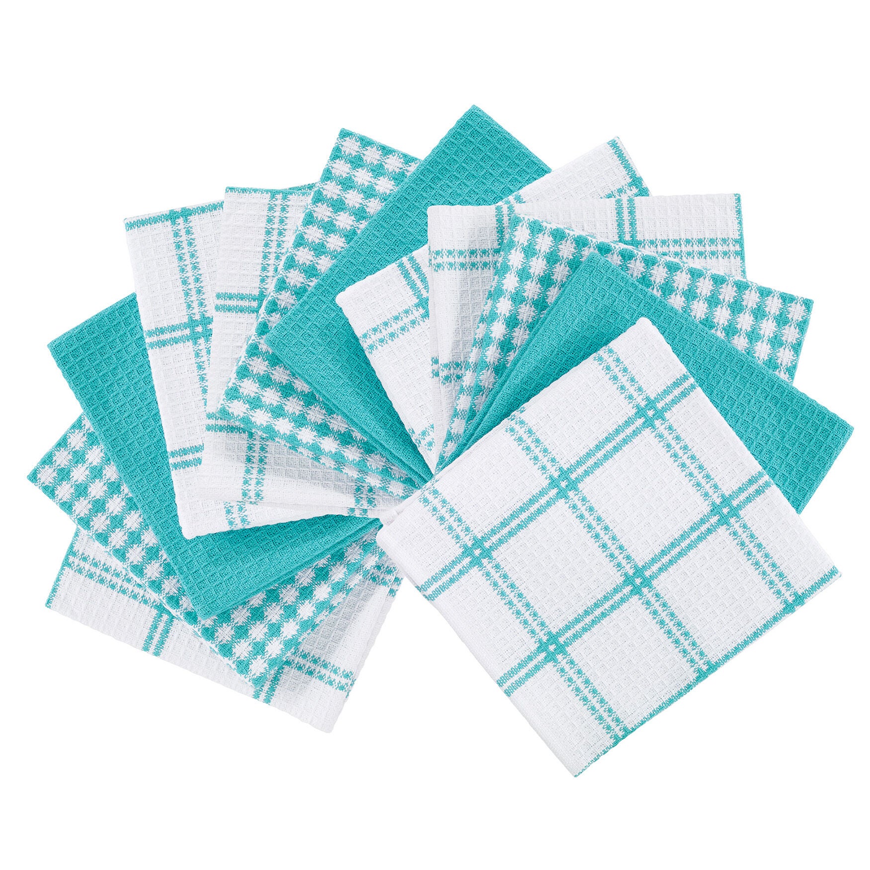 Coordinating Flat Waffle Weave Dish Cloths, Set Of 12 Dish Cloth