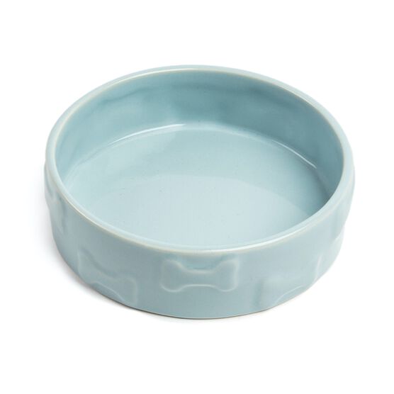 Set Of Two Manor Blue Medium Pet Dog Bowls, , on-hover image number null