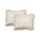 Fresh Idea Ruffled Eyelet 2-Pack Pillow Shams, , on-hover image number null
