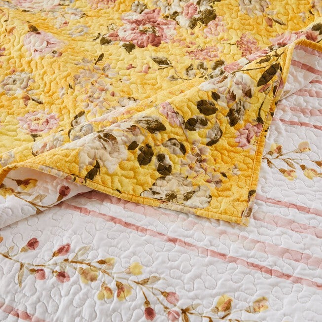 Finley Yellow Throw Blanket, , alternate image number null