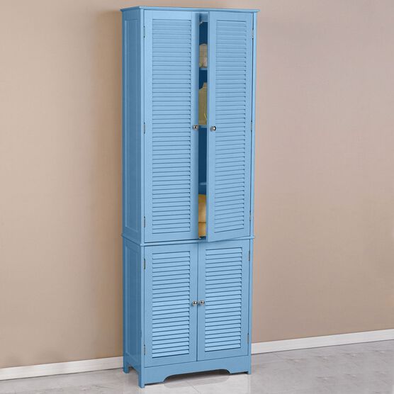 Louvre Linen Cabinet, BLUE Louvre Linen Cabinet, BLUE