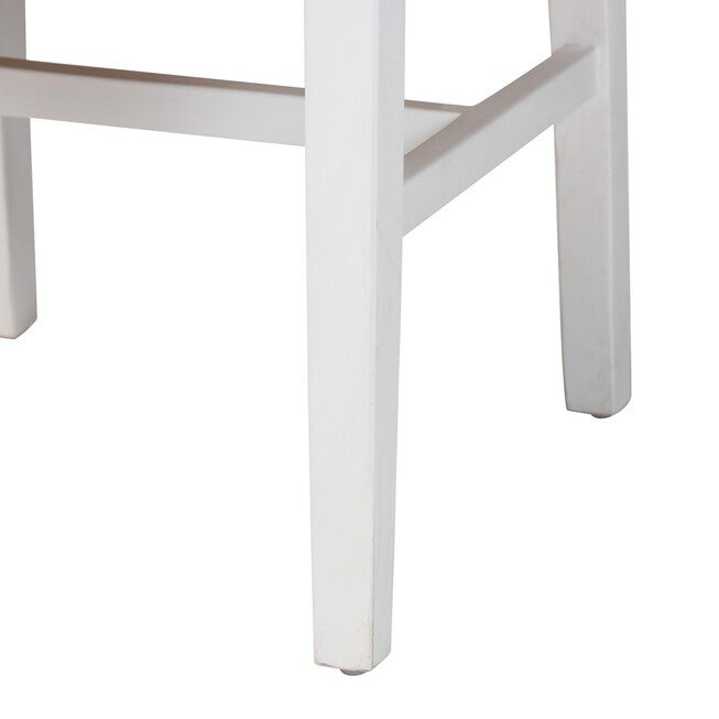 Talli Bohemian Paper Loom and White Mahogany Wood Dining Chair, BROWN, alternate image number 6