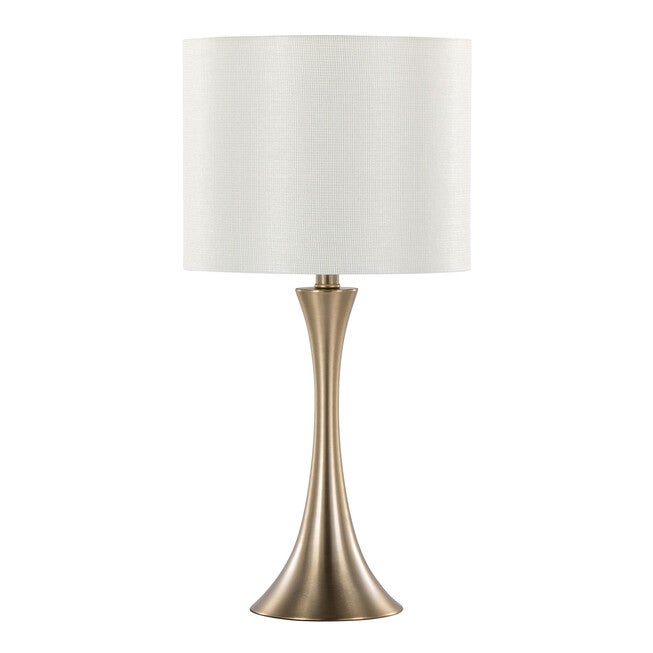 Lenuxe 24 inches Metal Table Lamp - Set Of 2, OFF WHITE GOLD, hi-res image number null