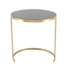 Set of 3 Gold Metal Traditional Accent Table, 21", 19", 17", , alternate image number 5
