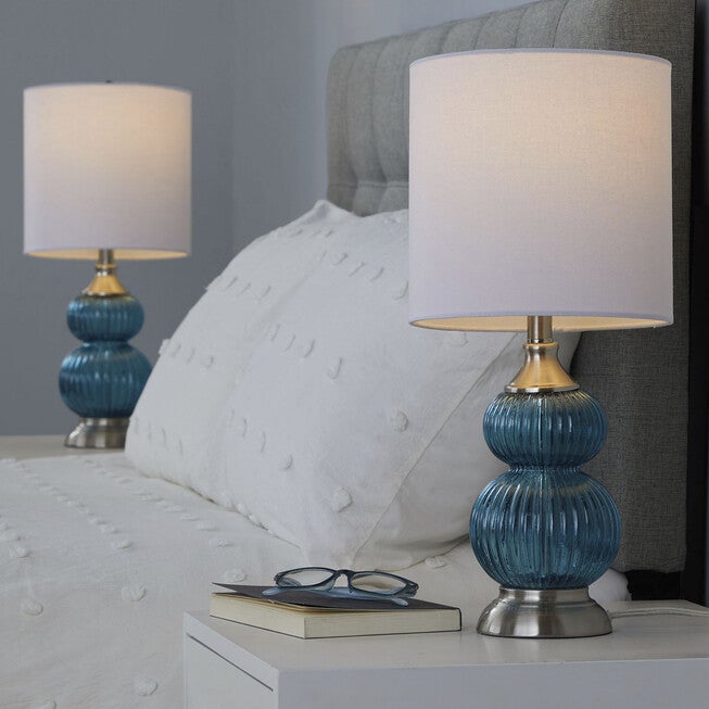 Belle 20 inches Glass Accent Lamp - Set Of 2, , alternate image number 6