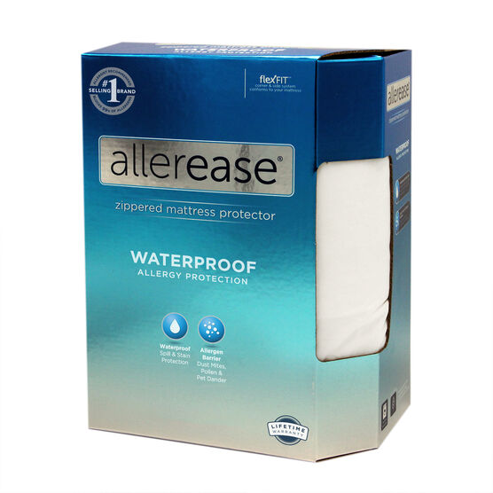 AllerEase Waterproof Mattress Protector, WHITE, hi-res image number null