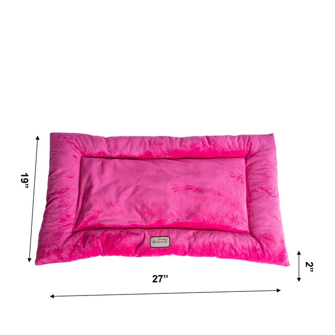 Medium Pet Bed Mat , Dog Crate Soft Pad With Poly Fill Cushion, , alternate image number null