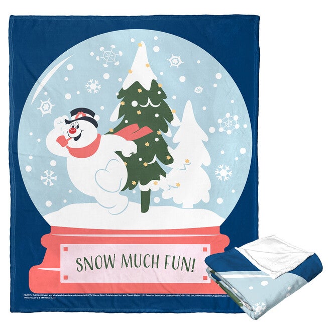 Frosty The Snowman Snow Much Fun Silk Touch Throw Blanket, O, hi-res image number 0