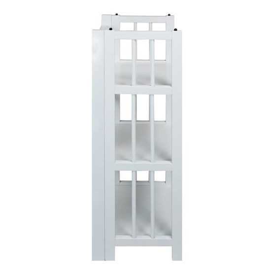 3-Shelf Folding Bookcase 14" Wide-White, , alternate image number null